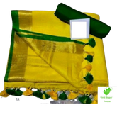 Khadi Linen Saree M J HANDLOOM